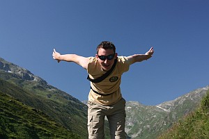 Hayko Riemenschneider jumping at Murursprung near Sticklerhuette, Austria!